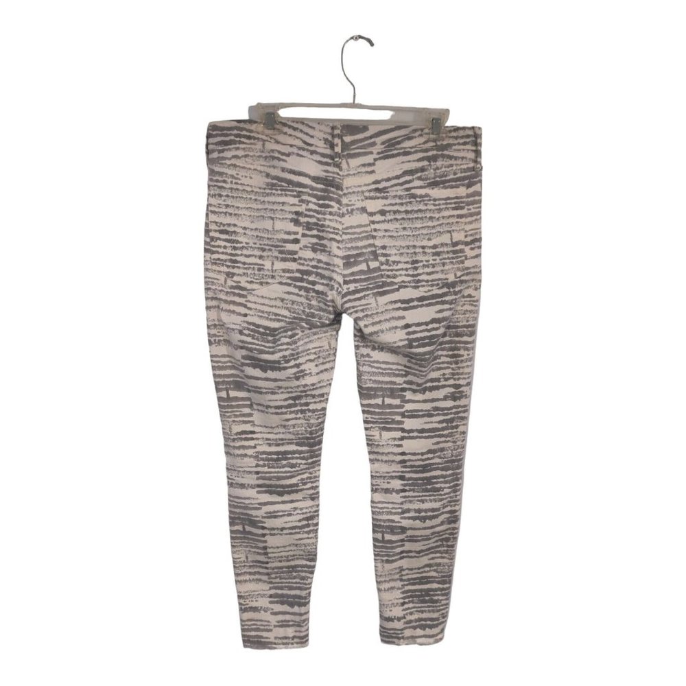 MOTHER The LOOKER ANKLE FRAY size 30 pants Gray/ivory modern Jeans boho casual